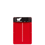 RUN-CHICKEN automatic coop door model T50 in red color