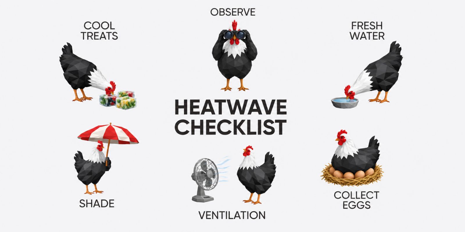 Summer chicken care